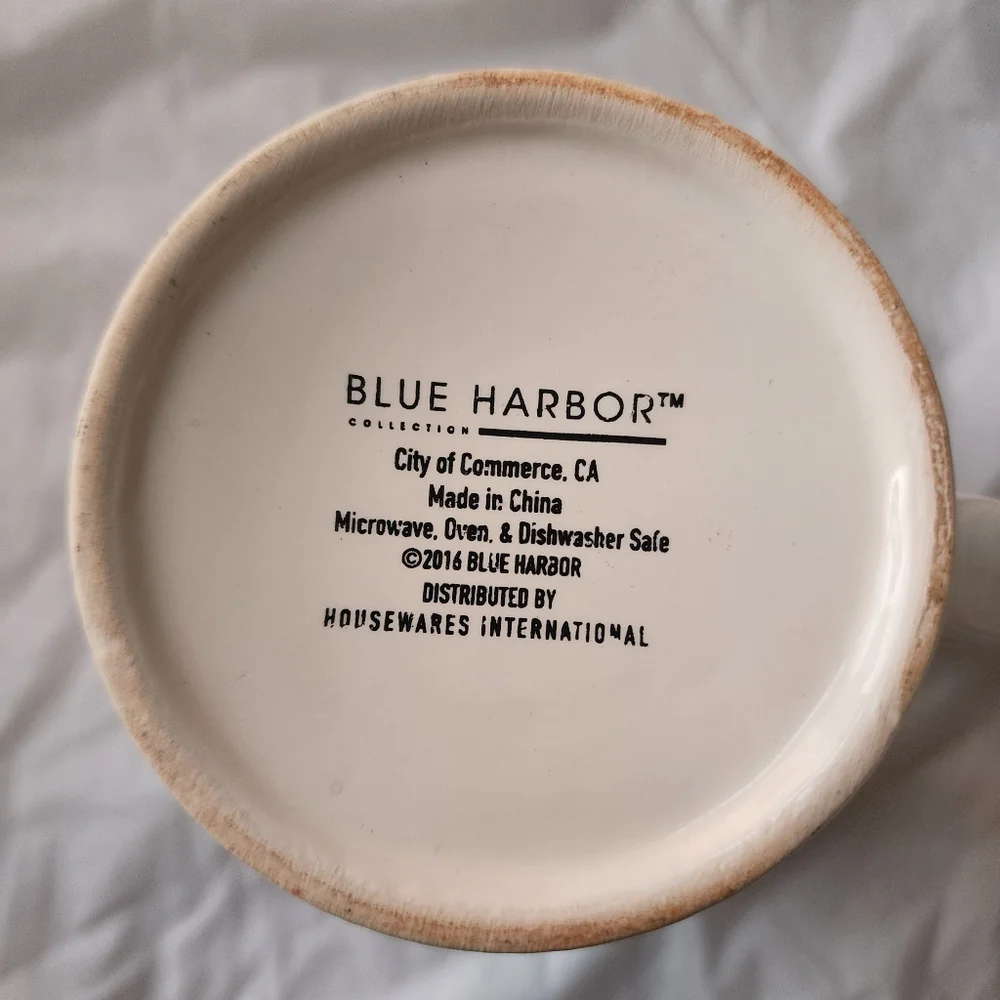 Blue Harbor Large White Coffee Mug 5